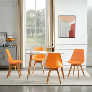 Nero Upholstered Side Chair (Set of 4) Orange