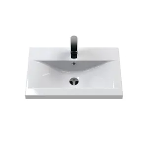 610mm Free-standing Single Vanity Unit Satin Anthracite