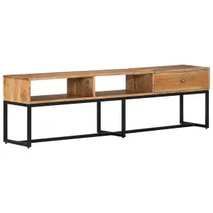 Berkfield TV Cabinet 160x30x45 cm Solid Wood Acacia