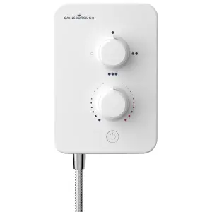 Gainsborough Slim Mono white electric shower 9.5kw