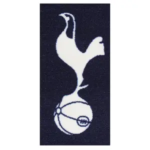 Tottenham Hotspur FC Official Printed Football Crest Rug/Floor Mat Navy/White (One Size)