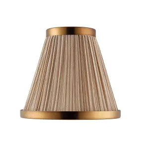 Luminosa Suffolk Beige And Antique Brass Six Inch Shade, E14