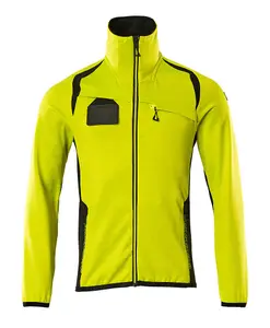 Mascot Accelerate Safe Microfleece Jacket with Half Zip (Hi-Vis Yellow/Black)  (XXXXX Large)