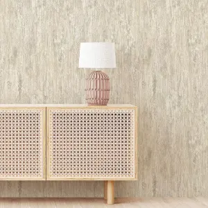 Belgravia Décor Retreat Beige Distressed Textured Wallpaper