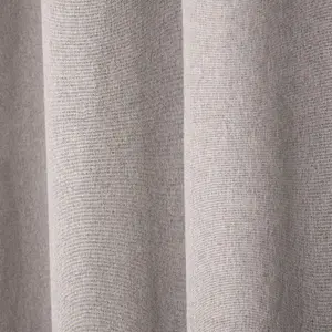 Woven Texture Pair of Curtains, Silver - 66 x 54