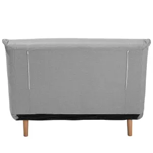 Beliani Retro Sofa Bed SETTEN Light Grey