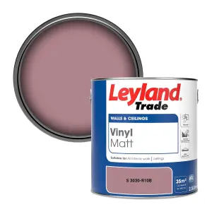 Leyland Trade Vinyl Matt Walls & Ceilings Emulsion Paint (S 3030-R10B) 2.5L