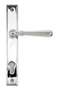 From The Anvil Polished Chrome Newbury Slimline Lever Espag. Lock Set