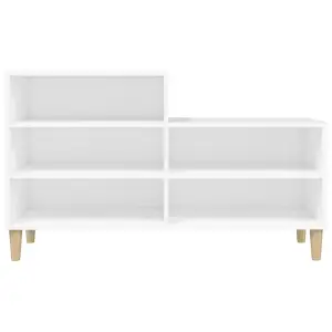 Berkfield Shoe Cabinet White 102x36x60 cm Engineered Wood