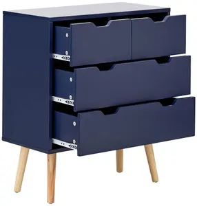 GFW Nyborg 2+2 Drawer Chest Nightshadow