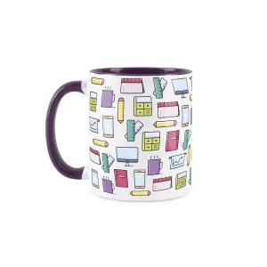 Secretary Mug - Humourous Trades Novelty Gift - Tea/Coffee Hot Drinks Purple Ceramic Cup Present for Office Workers/Secretaries