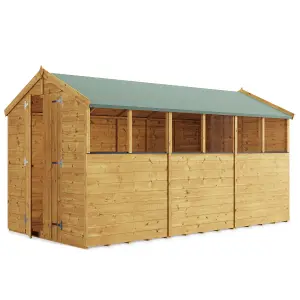 BillyOh Keeper Overlap Apex Wooden Shed - 12x6 - Windowed