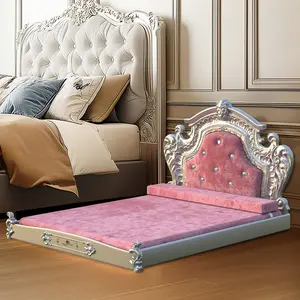 Eckard Velvet Pet Bed Pink /  58cm H x 82cm W x 101cm D