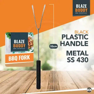 SOL 2pk BBQ Fork Toasting Forks for BBQ, Toasting Marshmallow, Smores Kit Marshmallow Toasting Kit Roasting Fork Marshmallow Toast