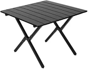 60 x 60 Portable Outdoor Picnic Table - Weather-Resistant Folding Camping Table with Carry Bag, X-Shape Support, Easy Assembly