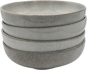 Cooks Professional Stoneware Dinner Set Nordic Kitchen Crockery Plate Bowl Mug Dishes 16 Piece Grey