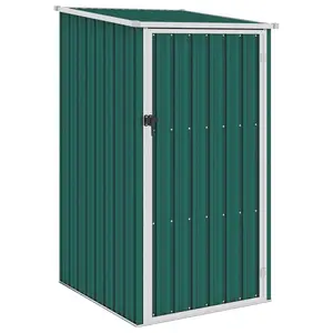 Pearces Garden Shed 87 x 98 x 159 cm Galvanized Steel Green