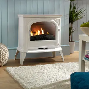 Focal Point Dalvik Flueless White Gas Stove FPFBQ592