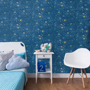 Holden Décor Blue Space Smooth Wallpaper