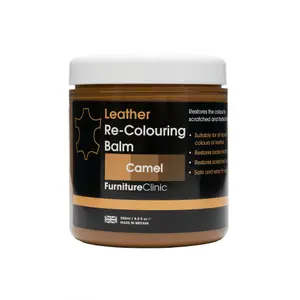 Furniture Clinic Leather Recolouring Balm, Camel, 250ml