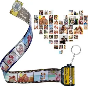 Personalized Camera Film Roll Keychain Photo, Colorful Custom Personal Roll Keyring, Memory Film Keychain, Camera Roll Keychain, Personalized Gifts