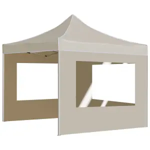 Berkfield Professional Folding Party Tent with Walls Aluminium 3x3 m Cream