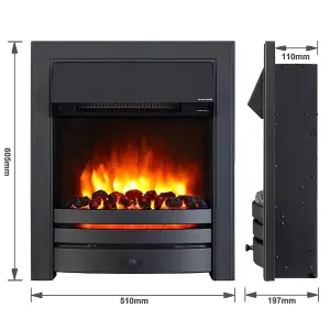 Endeavour Fires Roxby Electric Fire - Black