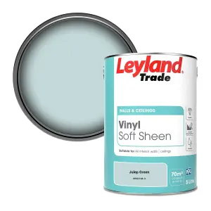 Leyland Trade Vinyl Soft Sheen Walls & Ceilings Emulsion Paint Julep Green (PPG1146-3) - 5L