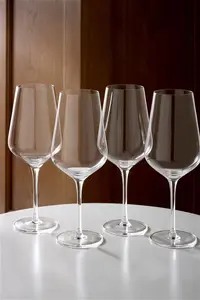 Next Clear Belgravia Crystal Tapered Set Of 4 White Wine Glasses - Clear