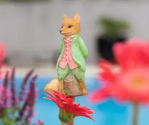 Beatrix Potter Mr. Tod Cane or Stake Topper (CCBP0009C) - L4.5 x W4.5 x H9 cm