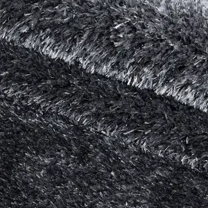 Abaseen 120x170cm Grey Cosy Shaggy Rug, Rectangular Extra Soft Touch 5cm Heavy Thick Pile, Modern Area Rug Livings & Bedroom