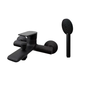 Fonthill Black Wall-mounted Shower mixer Tap