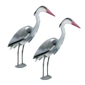 Pisces Decoy Heron Pond Predator Deterrant - Twin Pack