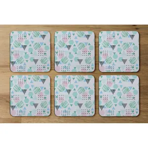 Square 6 Piece Coaster Set (Set of 6)