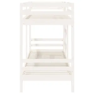 Berkfield Bunk Bed White 80x200 cm Solid Wood Pine