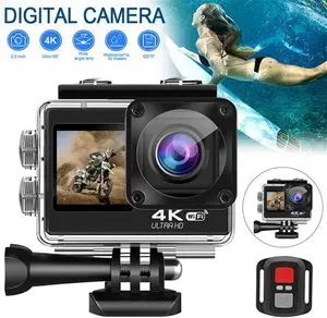 Dual Screen 4K Sport Camera 170° Action Camera Ultra HD 30MP Wifi Waterproof UK