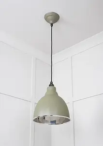 Smooth Nickel Brindley Pendant in Tump