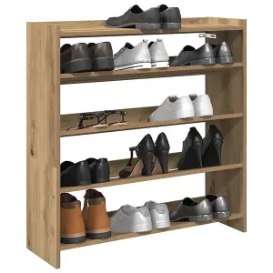 Berkfield Shoe Rack Artisan Oak 80x25x81 cm Engineered Wood