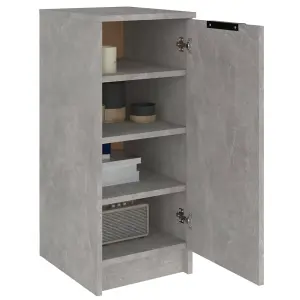 Berkfield Shoe Cabinet Concrete Grey 30x35x70 cm Engineered Wood