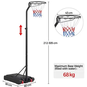 Yaheetech Freestanding Basketball Hoop and Post