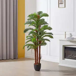 200 cm H Artificial Fern Decorative Plant in Plastic Planter