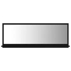 Dorlene Framed Wall Mounted Bathroom Mirror Black / 90 cm