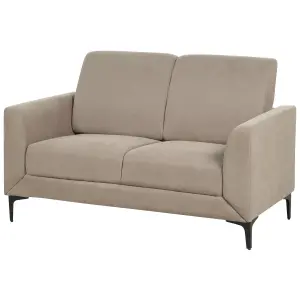 2 Seater Fabric Sofa Taupe FENES