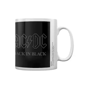 AC/DC Back In Black Mug White/Black (One Size)