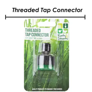 Threaded Tap Connector Gardening Tools Accessories, Garden Work  4.5cm Green