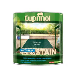 Cuprinol Vermont green Matt Decking Wood stain, 2.5L