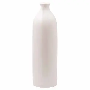 Garda Glazed Gisela Vase - Ceramic - L18 x W18 x H51 cm - White