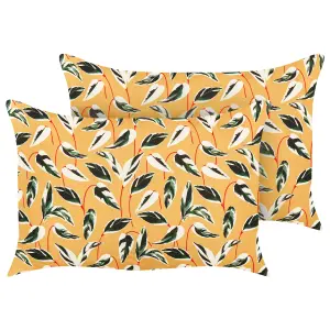 Set of 2 Outdoor Cushions TAGGIA Multicolour