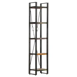 Berkfield 5-Tier Bookcase 40x30x180 cm Solid Reclaimed Wood