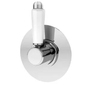 Traditional Concealed Lever Handle 2/3/4 Way Shower Diverter - Chrome